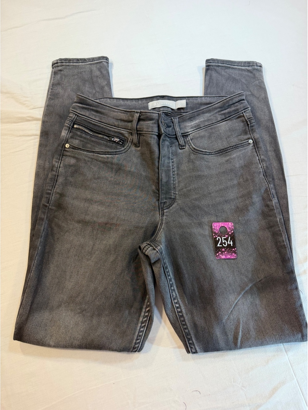 Athleta SculptTek Black-Gray Skinny Jeans Size 6